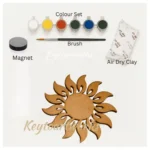Sun-Shaped Fridge Magnet DIY Kit