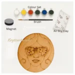 Sassy Girl Face Fridge Magnet DIY Kit