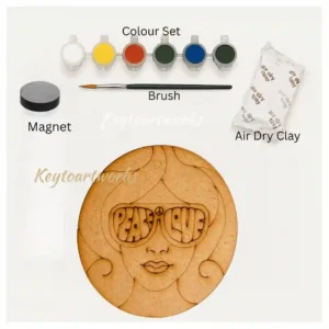 Sassy Girl Face Fridge Magnet DIY Kit